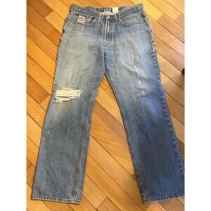 Rock Revival Betty Easy Boot Jeans Women's 29 Rhinestones Metallic Stitching